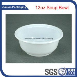 12oz White Plastic Packing Soup Bowl